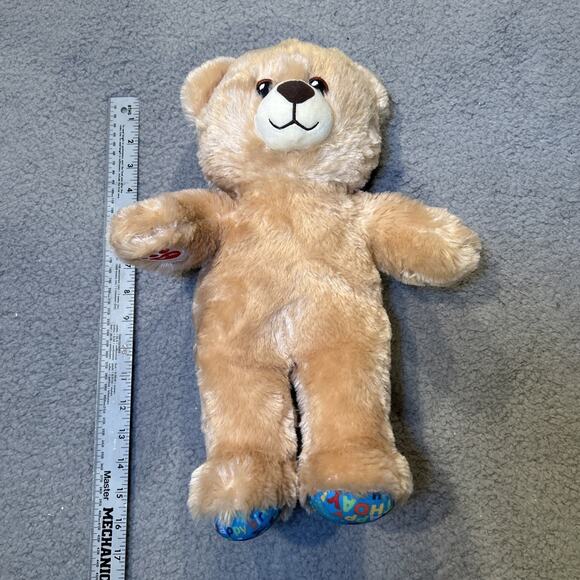 Build A Bear Happy Birthday Bear 15" Plush BAB Patch Confetti Birthday Feet - Picture 1 of 11